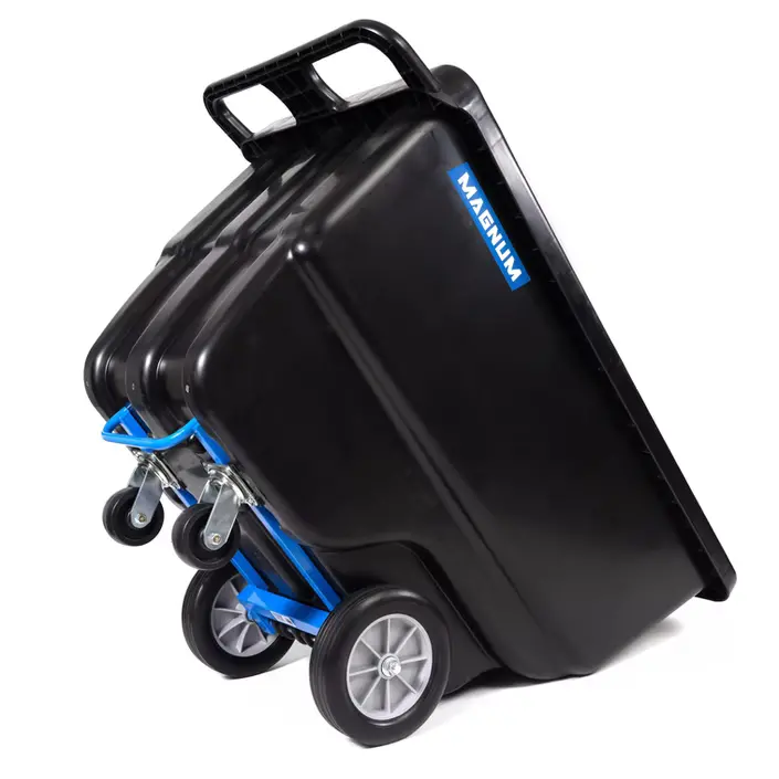 1-Yard Covered Dump Cart with Reinforced Steel Frame