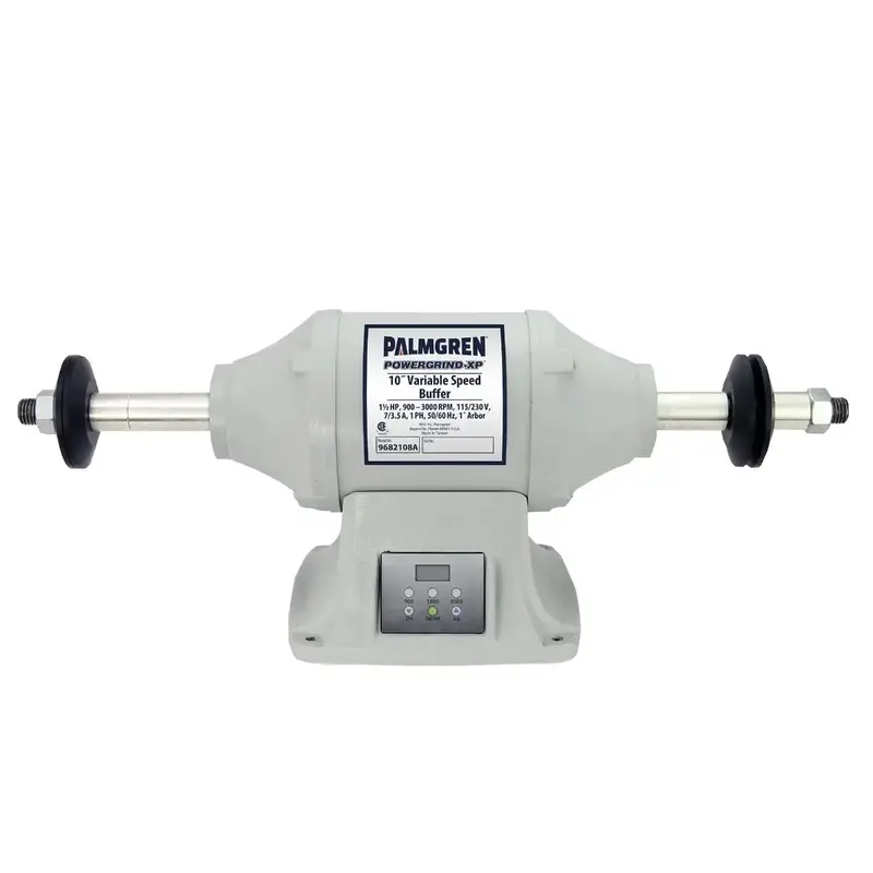 10-Inch 1.5HP Variable-Speed Bench Buffer with Dual-Voltage Design