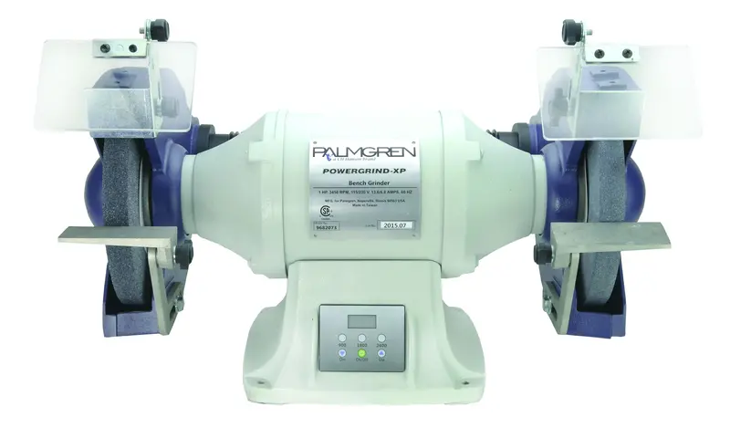 10-Inch 1.5HP Variable-Speed Bench Grinder with Dual-Voltage Operation