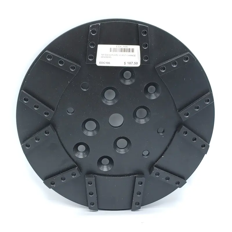 10-Inch Edco-Compatible Plate with 6 Fast-Change Pad Holders (TM-11122)