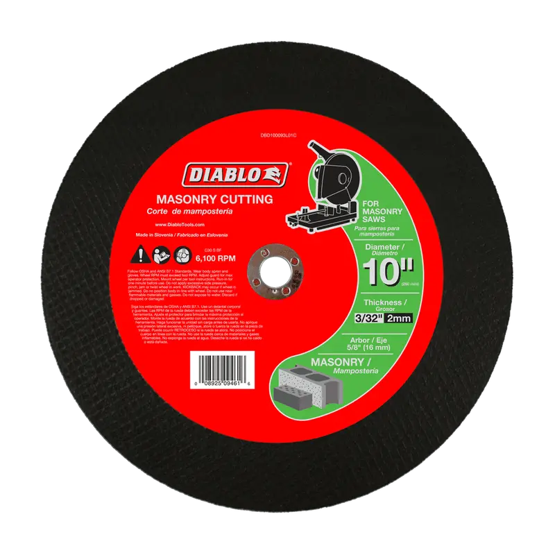 10-Inch Masonry Cut-Off Grinding Disc