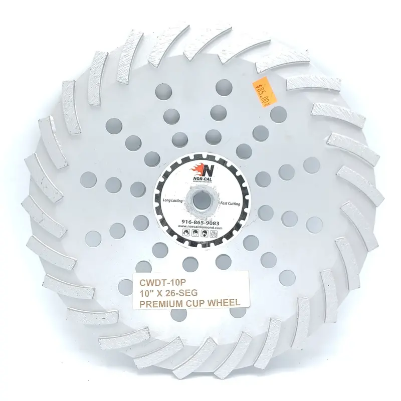 10-Inch Premium Diamond Cup Wheel for Concrete Grinding