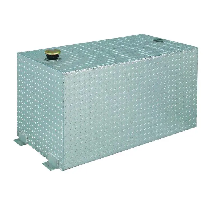 100-Gallon Rectangular Aluminum Liquid Transfer Tank for Commercial Trucks