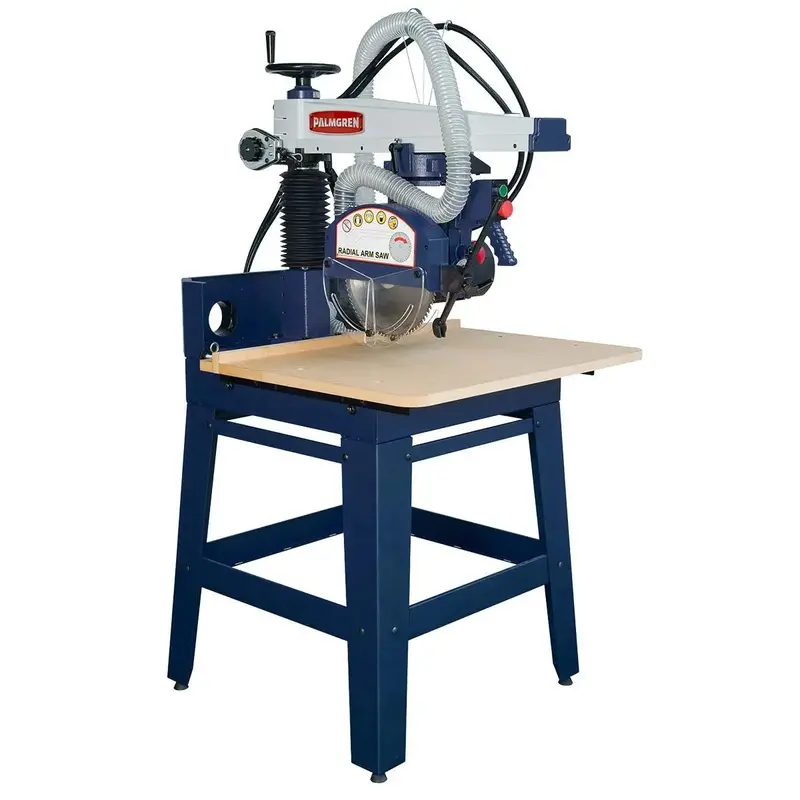 12/10-Inch Radial Arm Saw – Dual-Blade Capacity with Heavy-Duty Stand