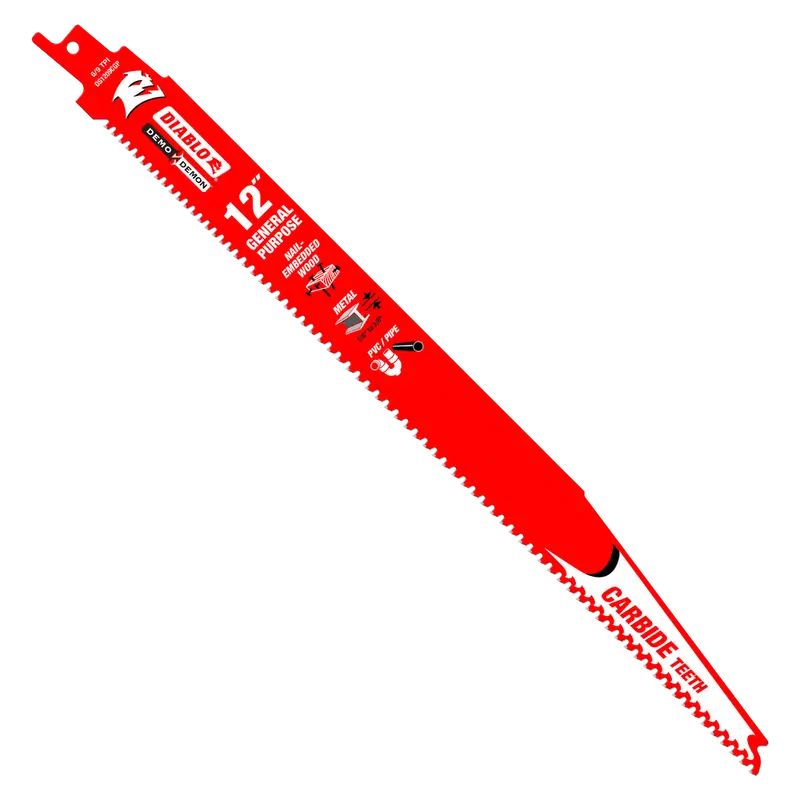 12″ Demo Demon Carbide General-Purpose Recip Blade (3-Pack)