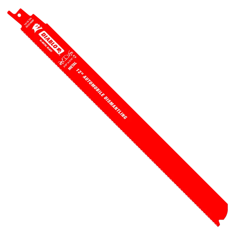 12-Inch Bi-Metal Reciprocating Blade for Automotive Dismantling (1/16″–5/16″ Metal Thickness) – 25-Pack