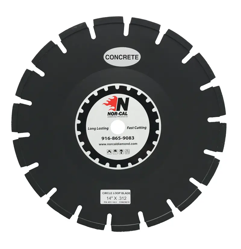 14-Inch Circle-Type Concrete Loop Blade, 5/16-Inch Thickness