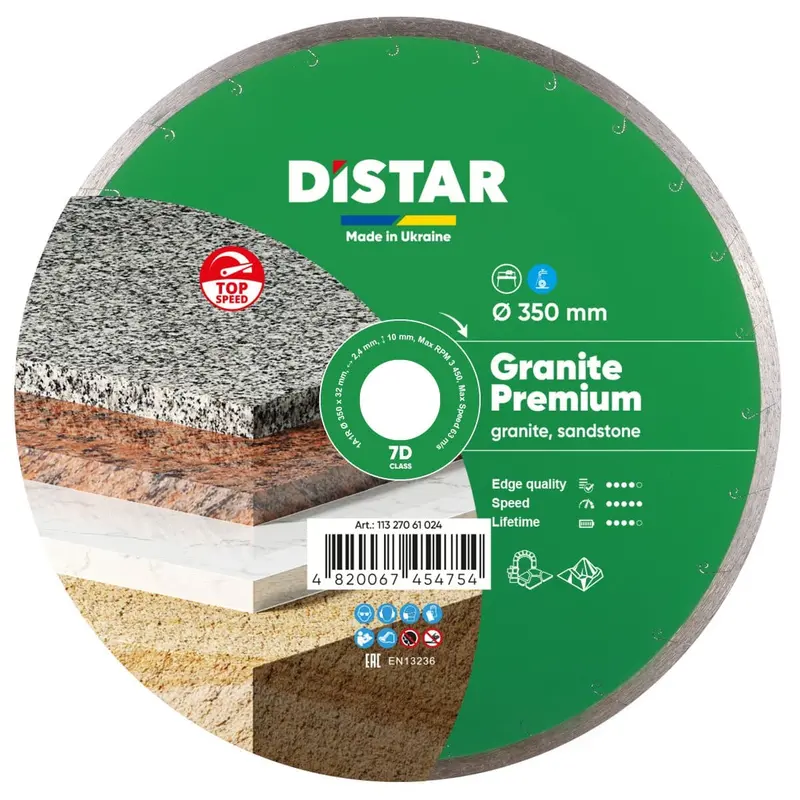 14-Inch Premium Granite Diamond Blade – 1A1R, Dual-Unit Pack