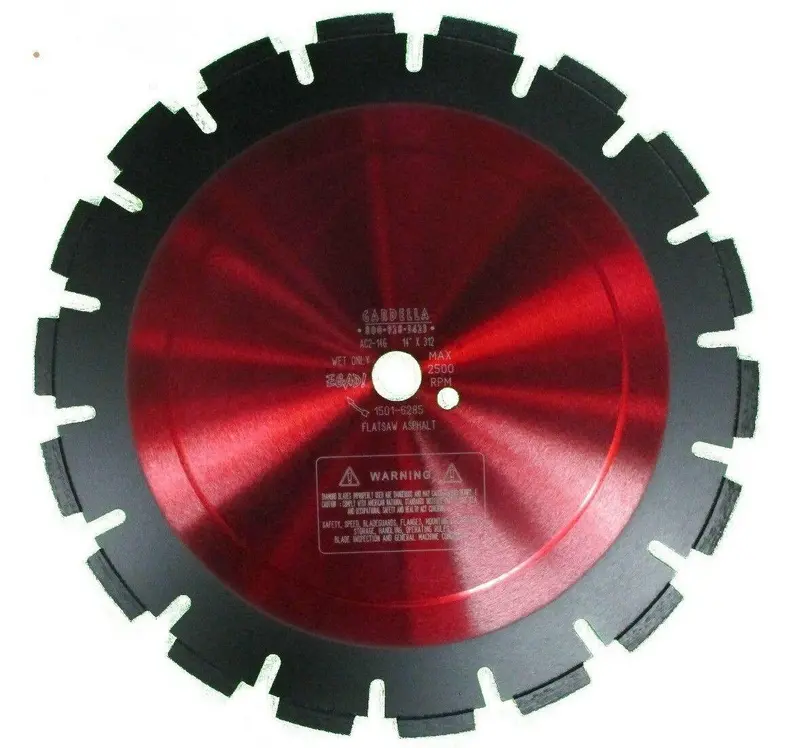 14-Inch × 0.312-Inch × 1-Inch Flat Loop Asphalt Diamond Flatsaw Blade