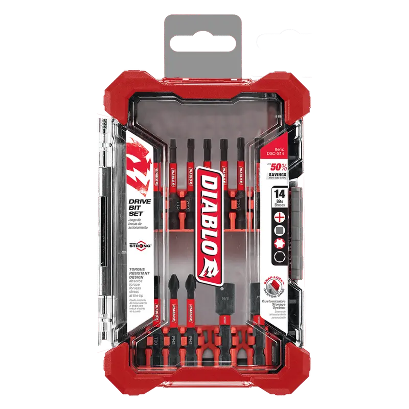 14-Piece Compact Screwdriving Bit Kit