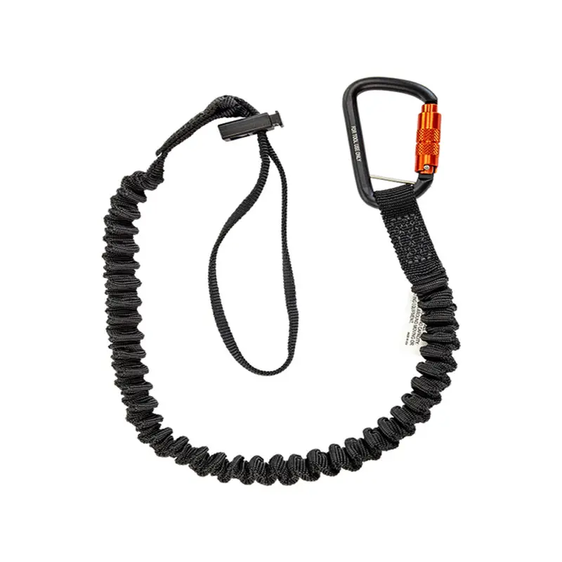 15 lb Adjustable Elastic Tool Tether with Carabiner and Cinch