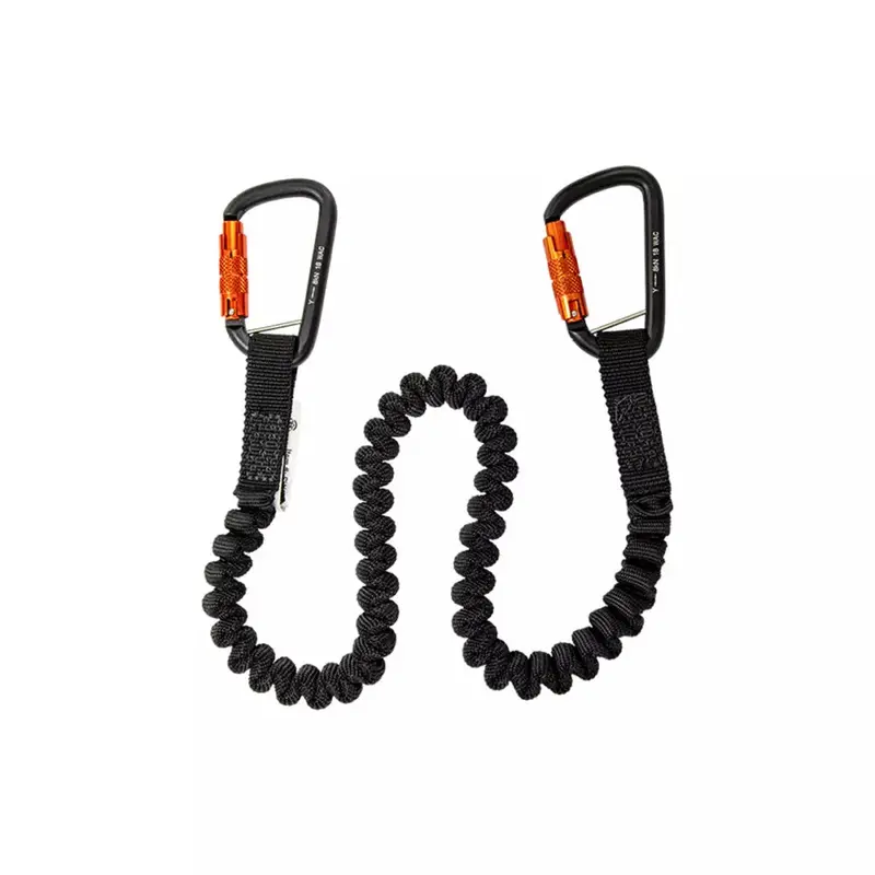 15 lb Elastic Tool Tether with Dual Carabiners