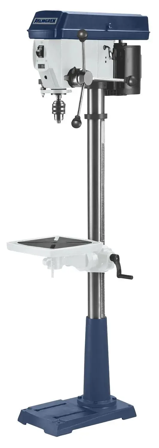 17-Inch Floor-Style Step Pulley Drill Press – 120V Standard Voltage