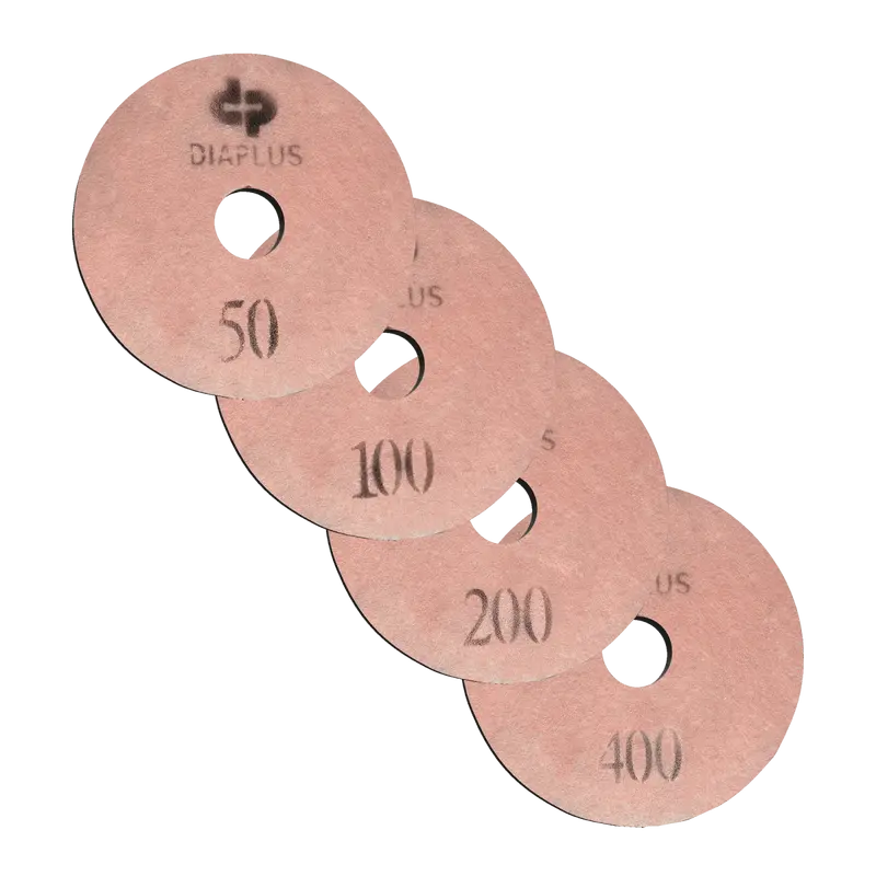 17-Inch Pink Floor Honing Pads – Grit Range 50–400