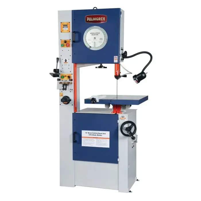18-Inch Variable-Speed Vertical Band Saw with Welder Integration Port