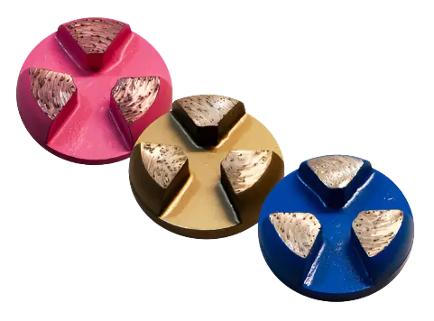 2-Inch Round Diamond Insert Disc – 3-Segment Configuration