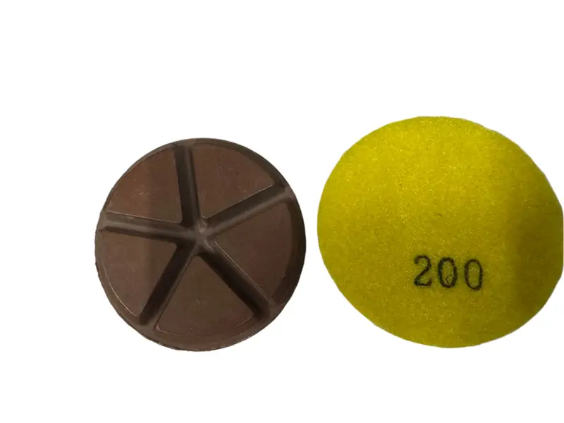200-Grit Ceramic Grinding Pads for Stone and Concrete Surfaces