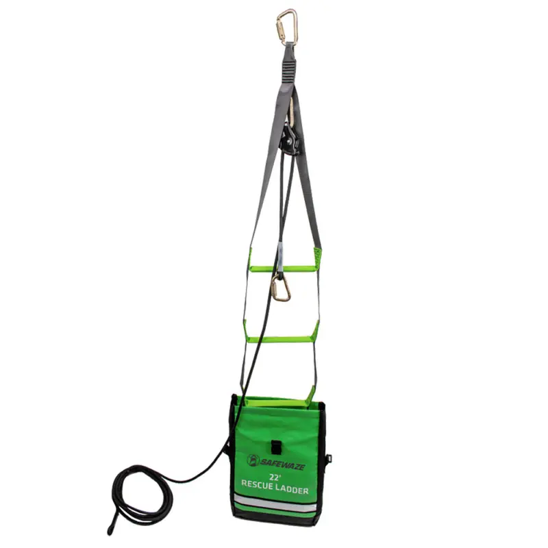 22-Foot Rescue Ladder with Integrated Belay System