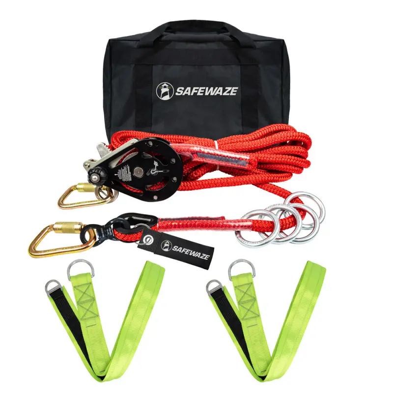 4-Person Kernmantle HLL Rope (30’/60’/80’/100′) — Cross-Arm Strap Compatible