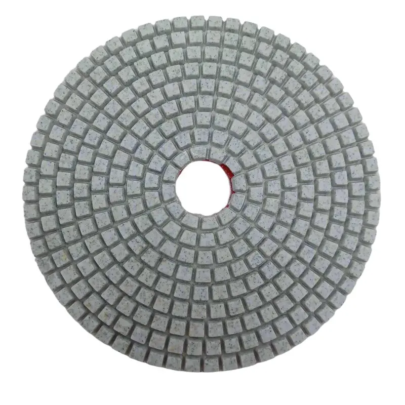 5-Inch 7-Step White Resin Wet Polishing Pads – #100 Grit (S401W5100)