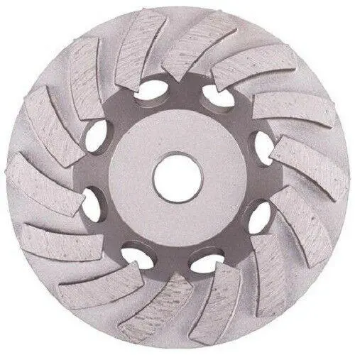 5-Inch × 7/8 × 5/8 Double Turbo Diamond Cup Wheel — 14 Segments