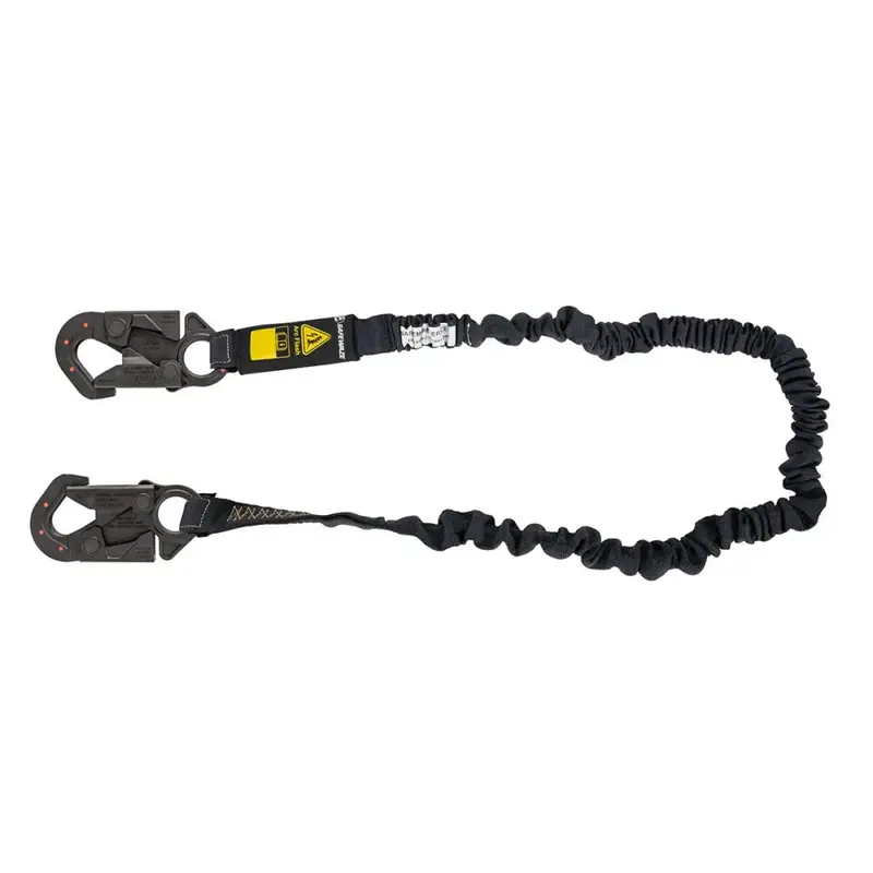 6-Foot Arc Flash Internal Energy Absorbing Lanyard with Aramid Webbing and Dielectric Snap Hook