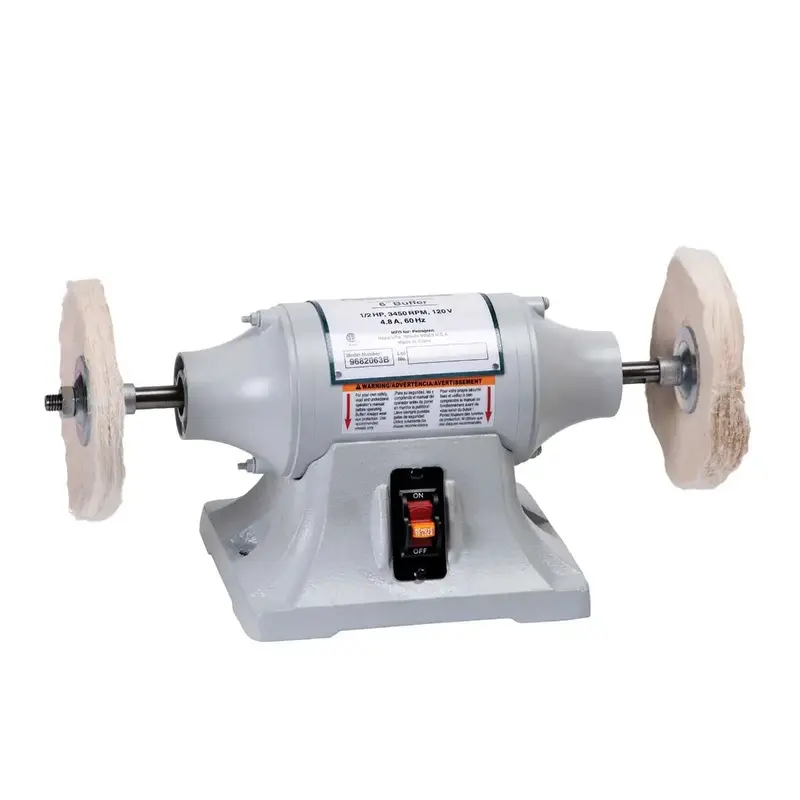 6-Inch Bench-Mounted Buffer for Finishing Tasks