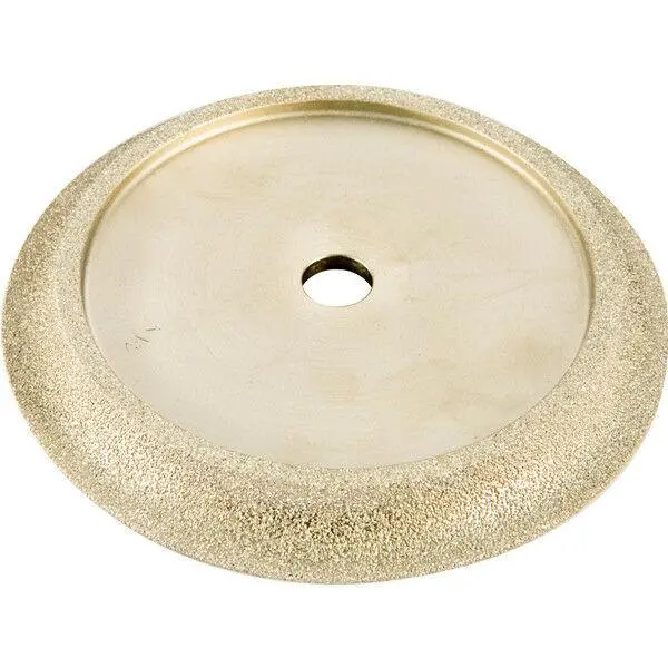 6″ Vacuum-Brazed Diamond Tile Profiling Wheel – B-Shape, 3/8″ Radius, 50G