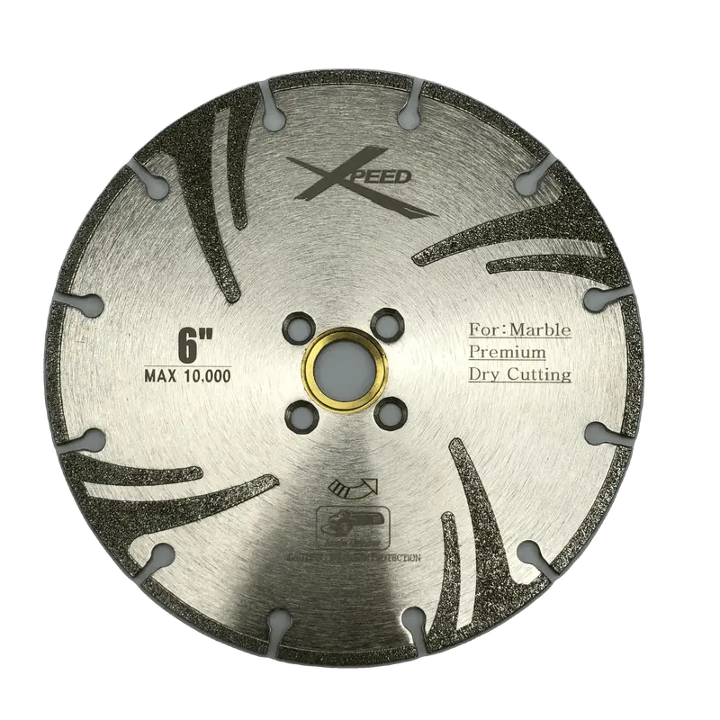 6″ × 0.080″ XPEED Electroplated Blade for Marble Cutting