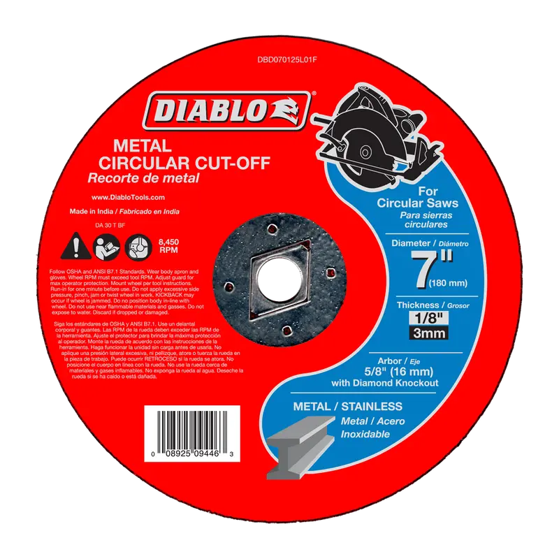 7″ Metal-Cut-Off Circular Grinding Disc – Abrasive Wheel for Angle Grinders