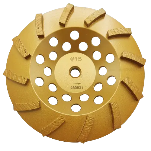 7″ × 5/8″-11 Golden Diamond Cup Wheel for High-Performance Grinding