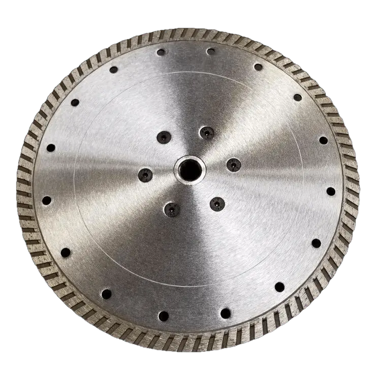 9-Inch Turbo Diamond Saw Blade with Flush-Cut Adapter, 0.100-Inch Kerf, 7/8-Inch Arbor