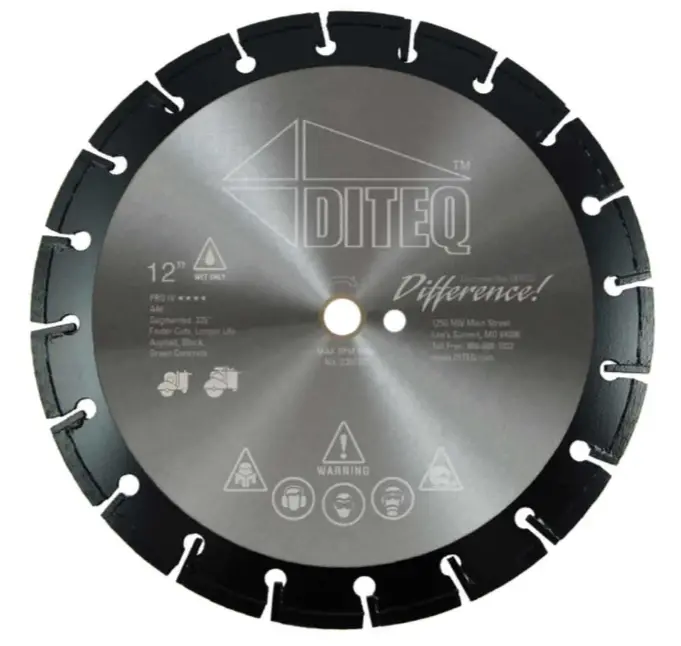A-48 Pro-Wet Diamond Blade for Asphalt – 18″ x 0.145″, Green Segment