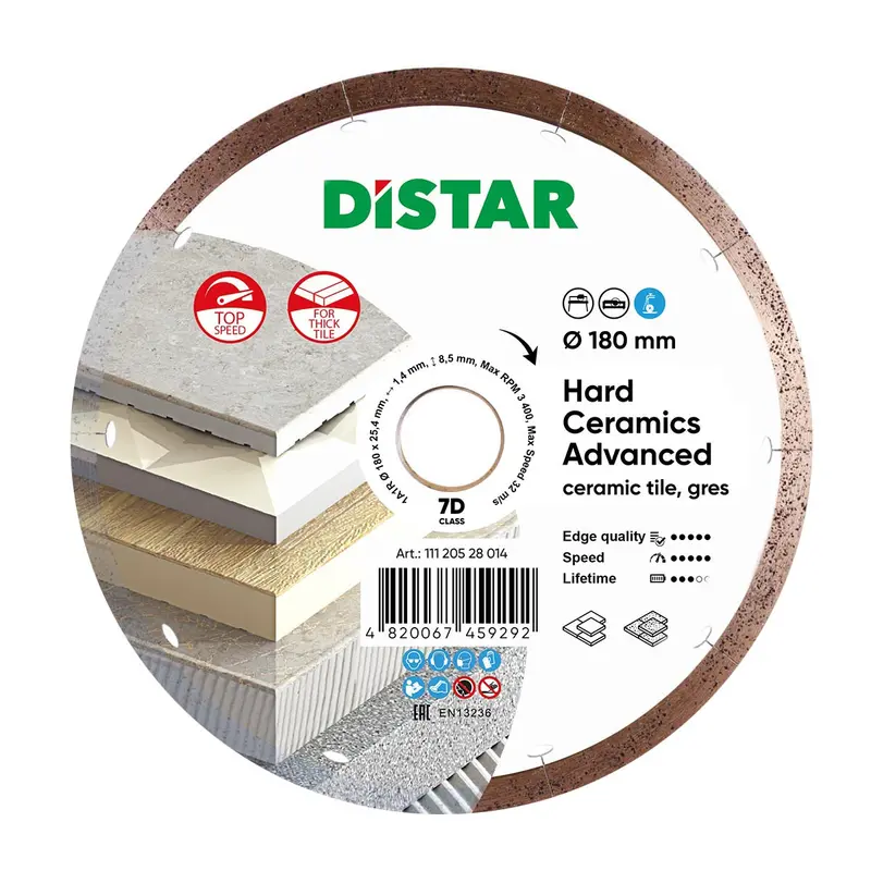 Advanced Diamond Blade for Hard Ceramics – 1A1R Design, Multi-Unit Pack