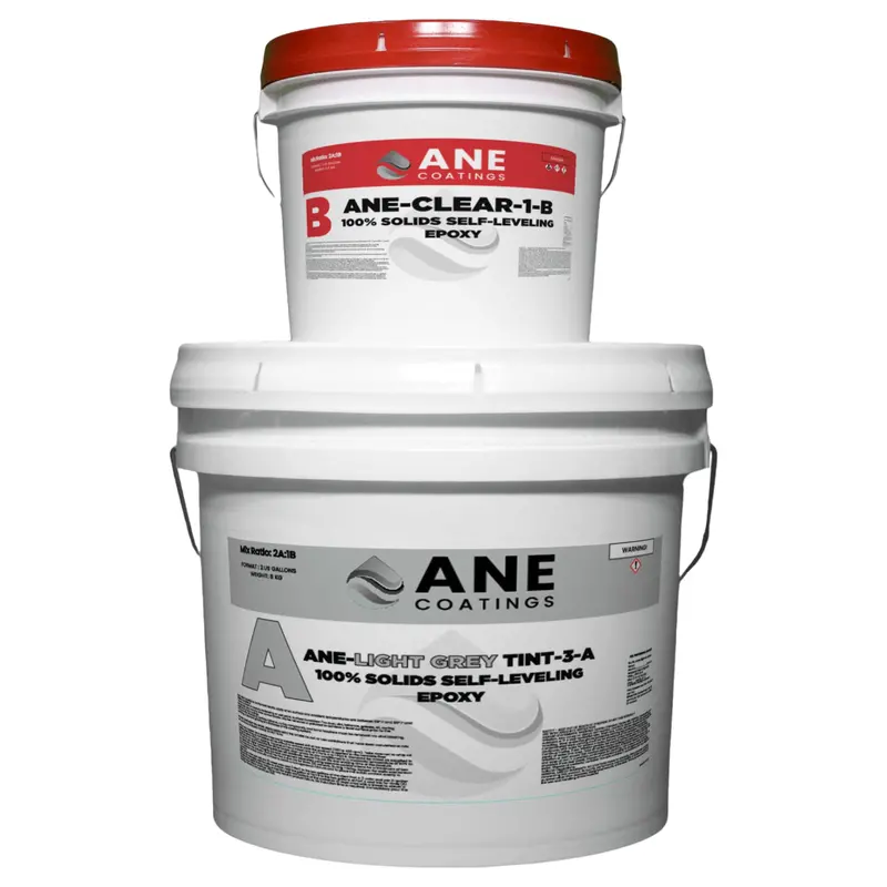 ANE Pre-Tinted Self-Leveling Epoxy Flooring Kit – 3-Gallon