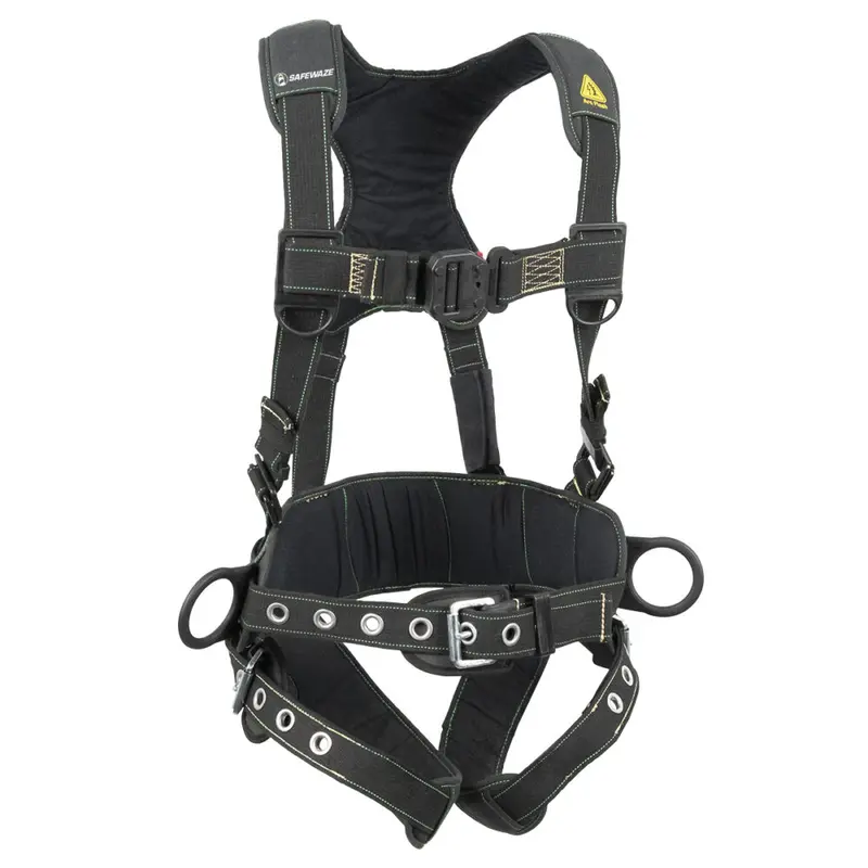Arc Flash Construction Harness: DE 3D Anchorage, QC Chest, and TB Legs