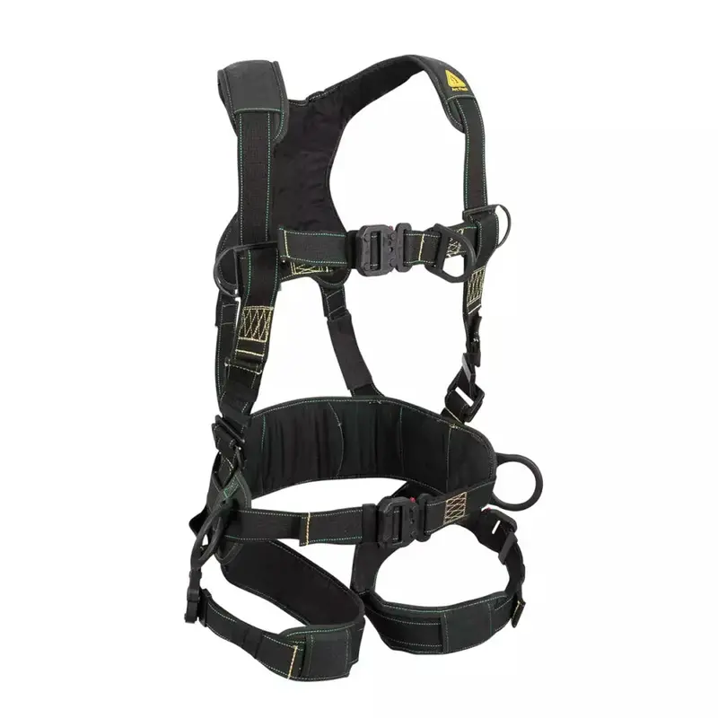 Arc Flash Construction Harness with DE 3D Anchorage, QC Chest, FD Front D-Ring, and QC Legs