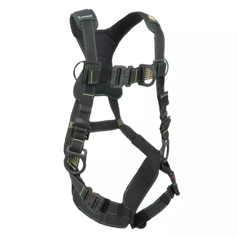 Arc Flash Full-Body Harness: DE 3D Anchorage, QC Chest, FD Front D-Ring, and QC Legs