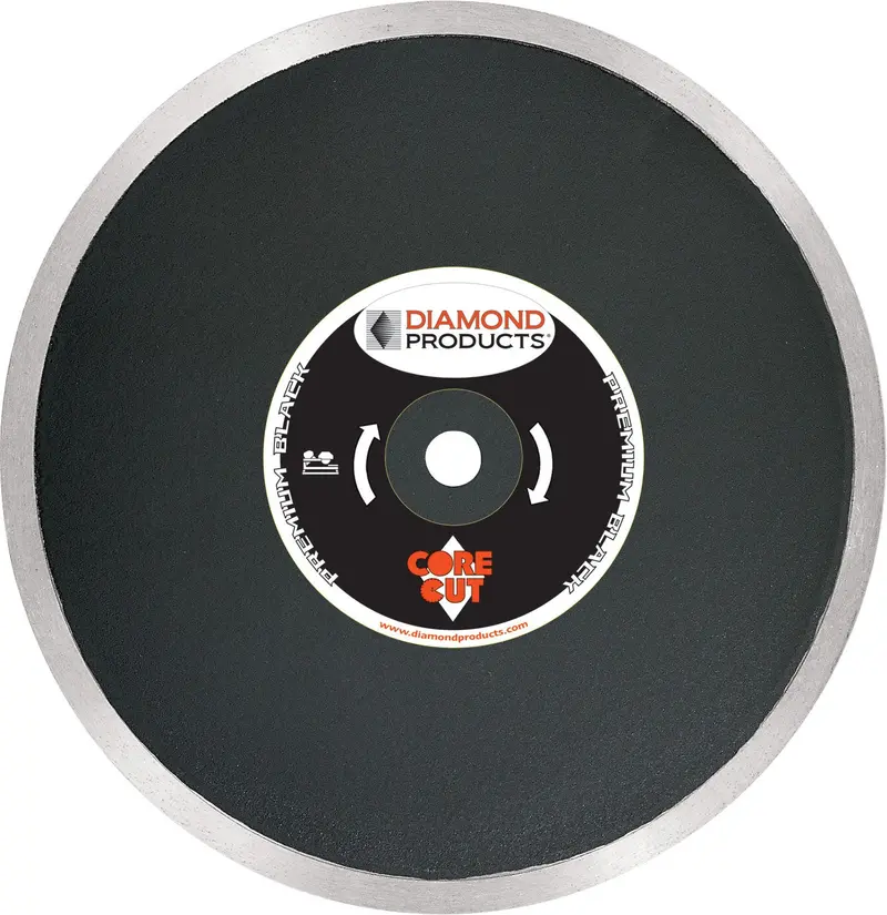 Black Continuous-Rim Diamond Blade – Premium Wet Tile Cutting Option
