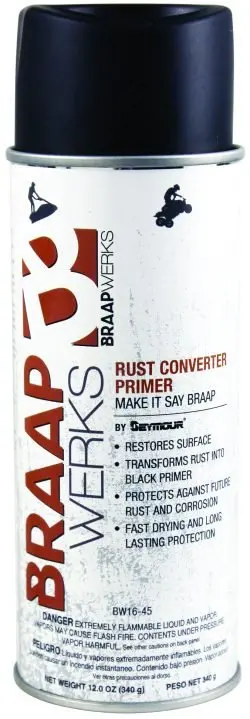 Braap BW16-45 Rust Converter with Primer Function – 6-Unit Case
