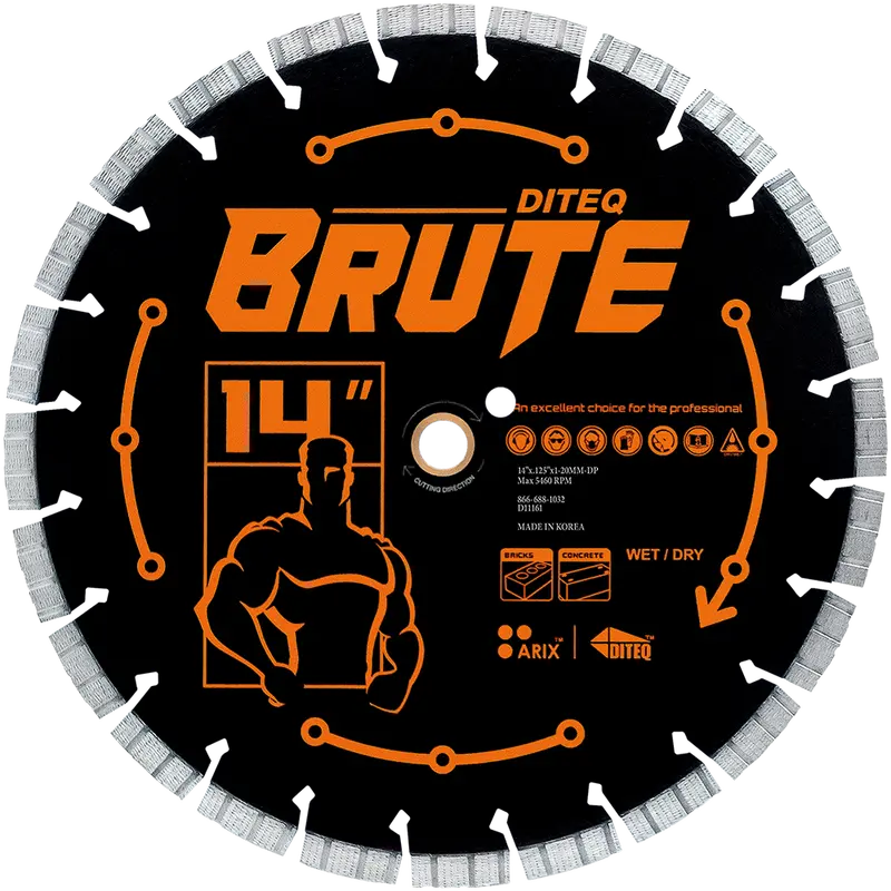 C/S-32BR ARIX™ Brute Silent Diamond Blade – 14″ x 0.125″