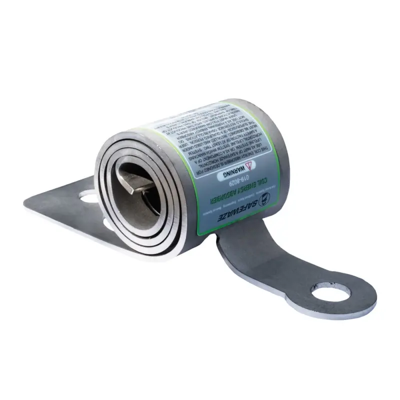 Compact Coil-Type Energy Absorber for Fall Arrest Systems