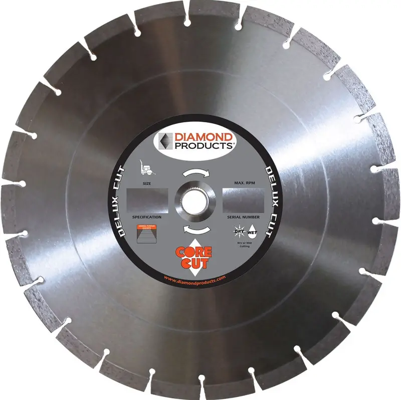 Delux-Cut Dry Walk-Behind Segmented Diamond Blade
