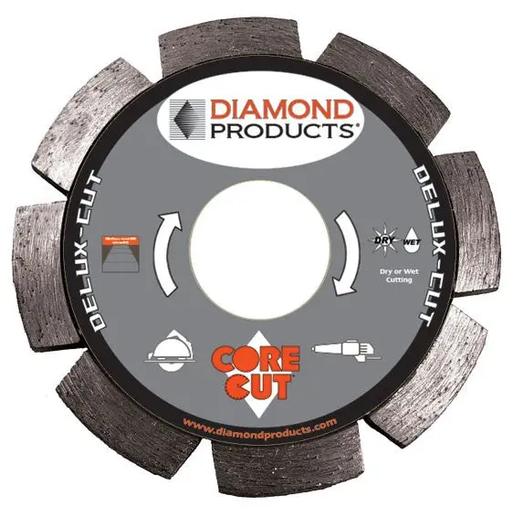 Delux-Cut Segmented Diamond Blade for Tuck Pointing Tasks