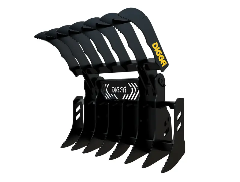 Digga Grapple Rake Attachment for Compact Mini Loaders