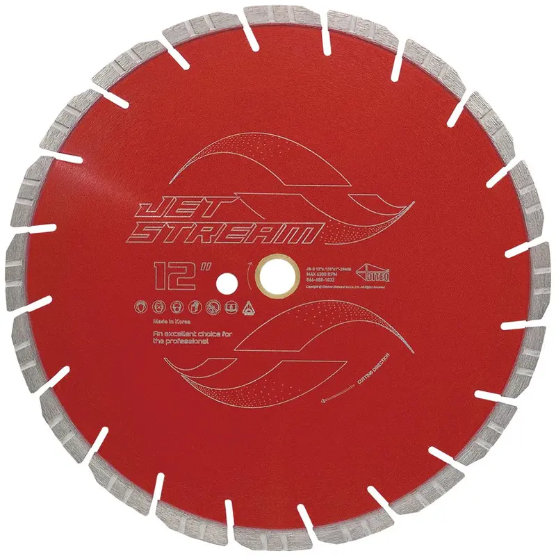 Diteq JS-S Jet Stream Diamond Blades: 4″–14″ for Concrete & Masonry