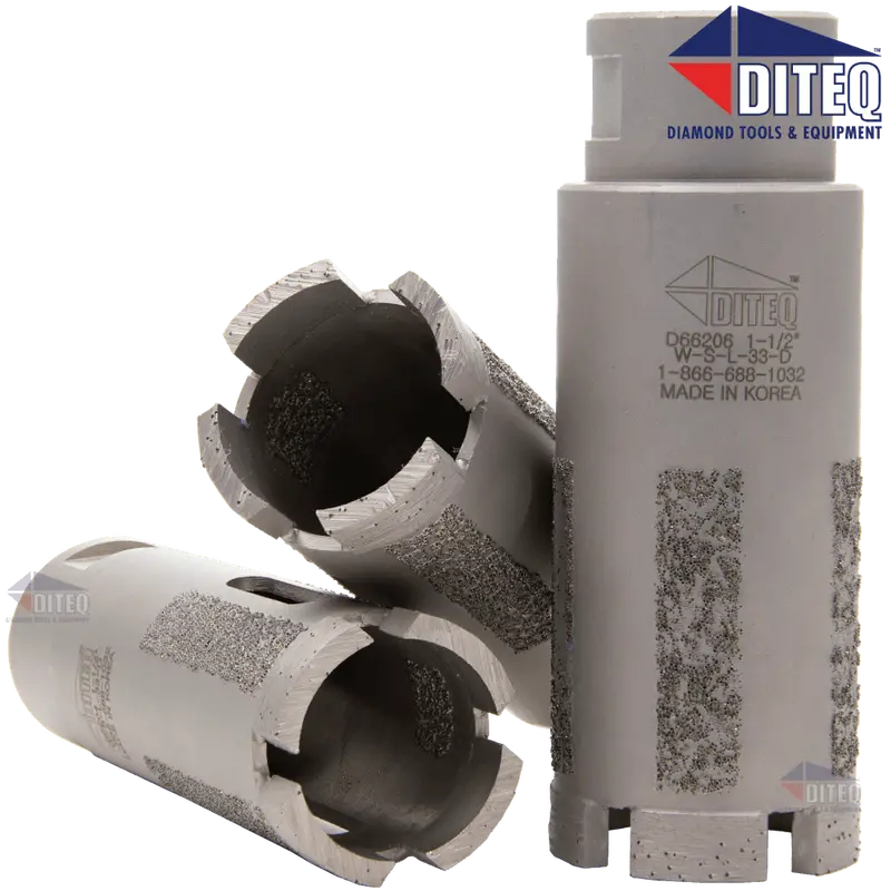 Diteq S-33 Tile and Stone Core Bits with Side Protection