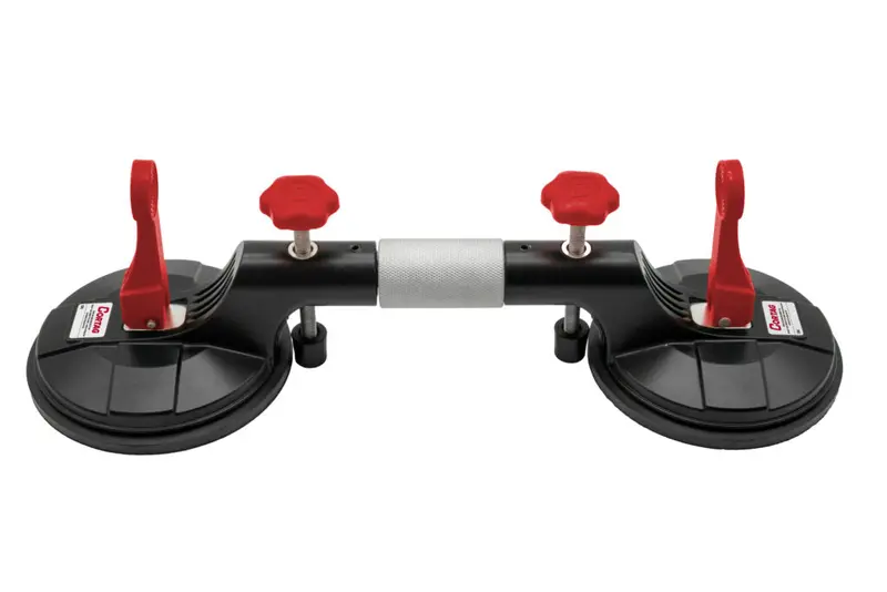 Dual-Level Straight Tile Spacer with Vacuum Suction Base