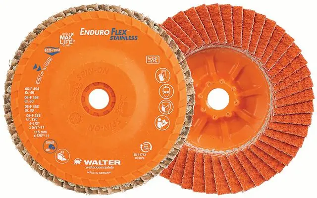 ENDURO-FLEX Stainless Steel Flap Discs – 10-Pack