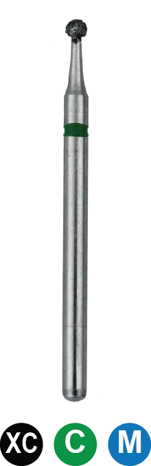 FGOSA2L Surgical Round Diamond Bur – 25mm Total Length – Pack of 5